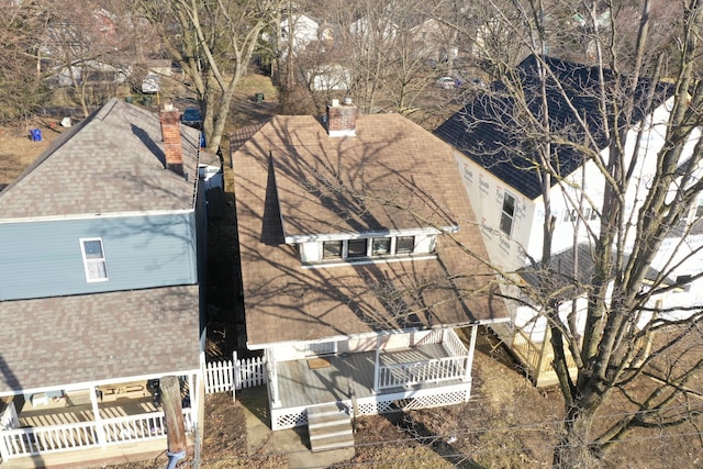 birds eye view of property