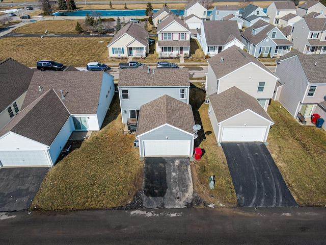 bird's eye view featuring a residential view