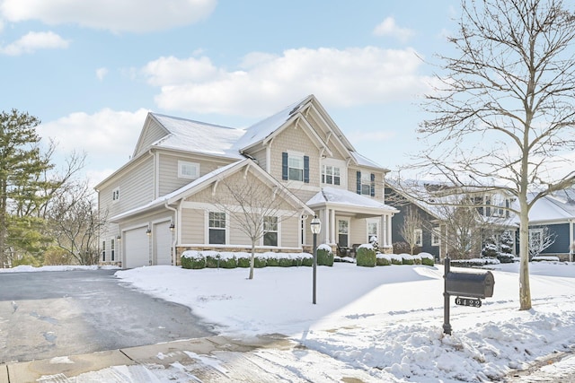 view of front of home featuring a garage