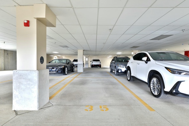 view of parking deck