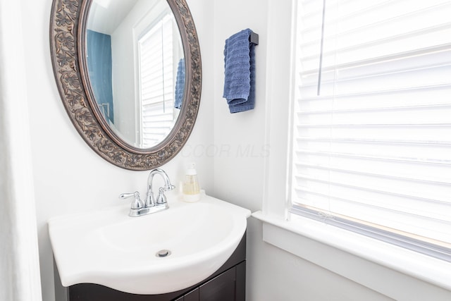 bathroom featuring vanity