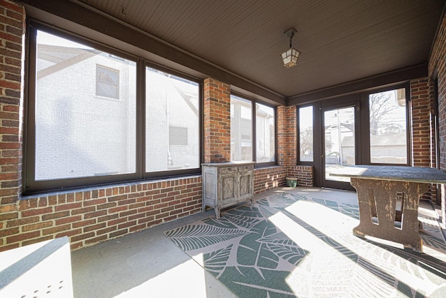 view of sunroom