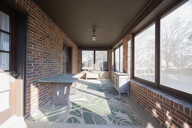 view of sunroom / solarium