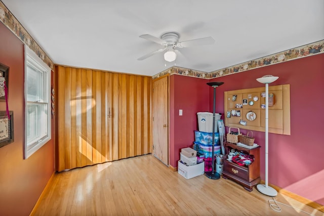 1259 Timber Ln, Marion, OH 43302 - interior space with ceiling fan and wood finished floors