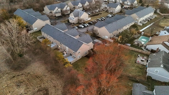 drone / aerial view featuring a residential view