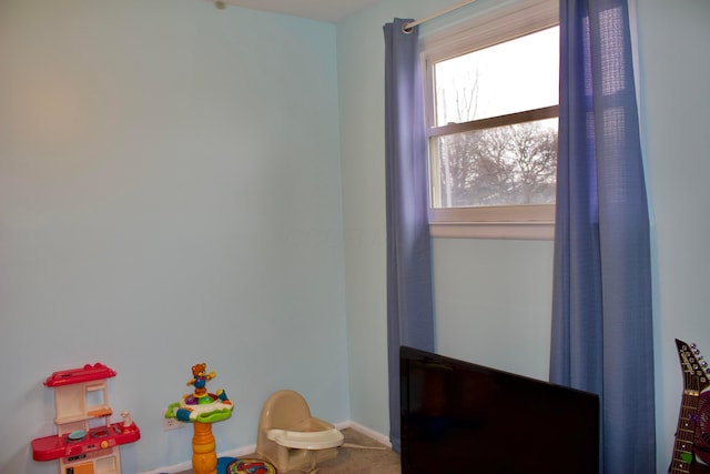 playroom with baseboards