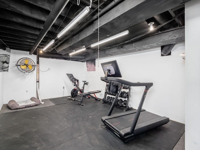 767 London Groveport Rd, Lockbourne, OH 43137 - view of exercise area