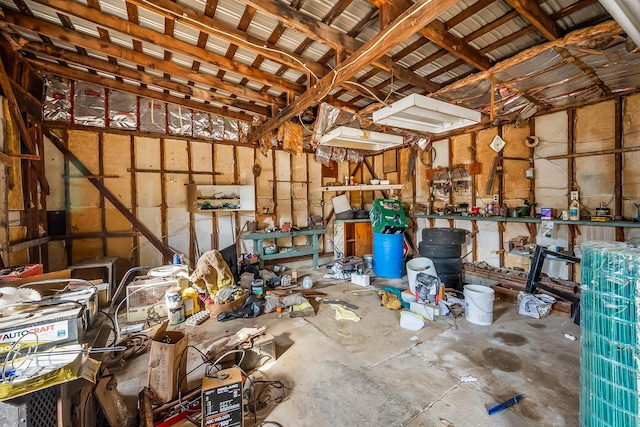 storage featuring a garage