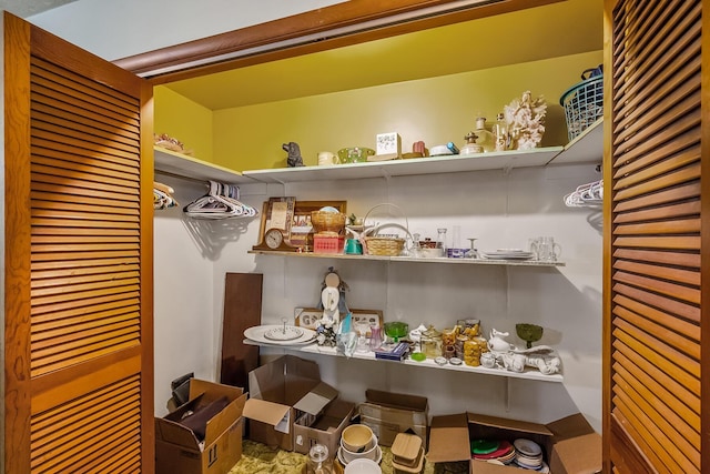 view of pantry