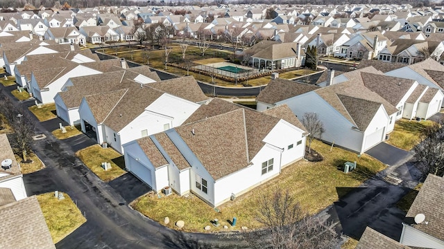 bird's eye view featuring a residential view