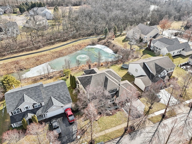 drone / aerial view featuring a residential view