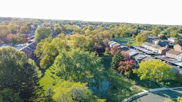 bird's eye view featuring a residential view