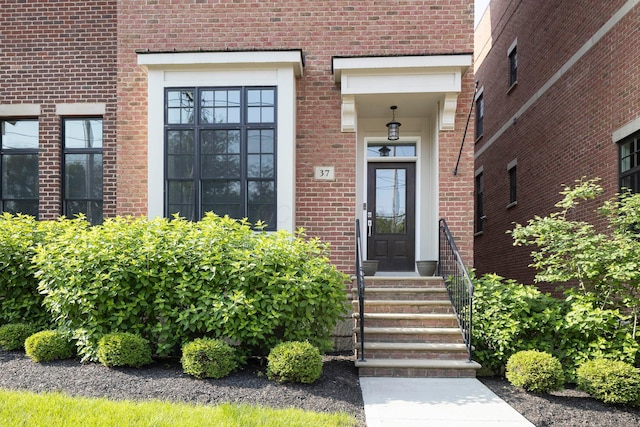 37 W Whittier St, Columbus, OH 43206 - doorway to property with brick siding