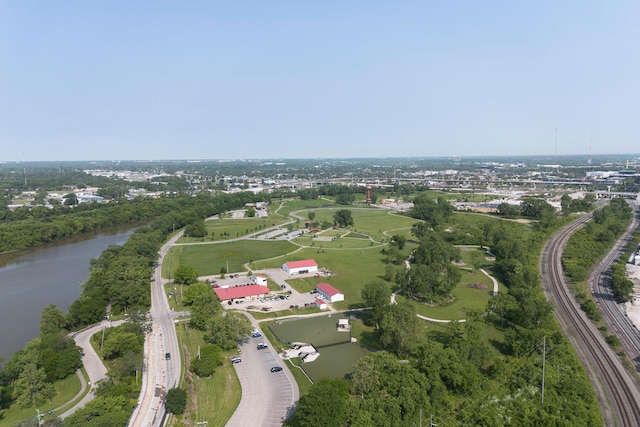 37 W Whittier St, Columbus, OH 43206 - aerial overview of property's location featuring a highway and a large body of water