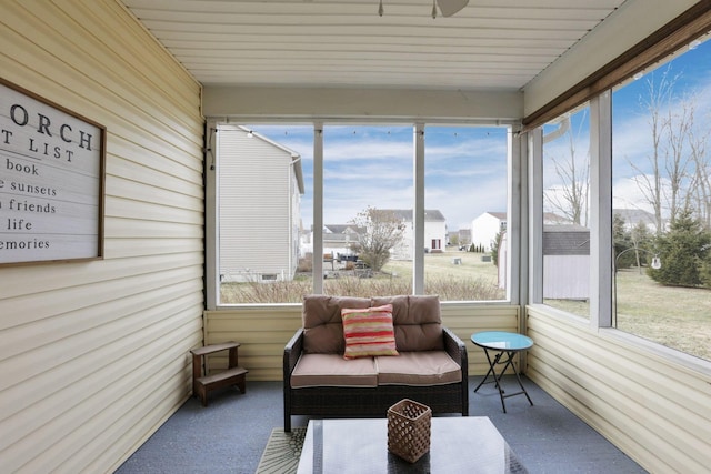 view of sunroom / solarium