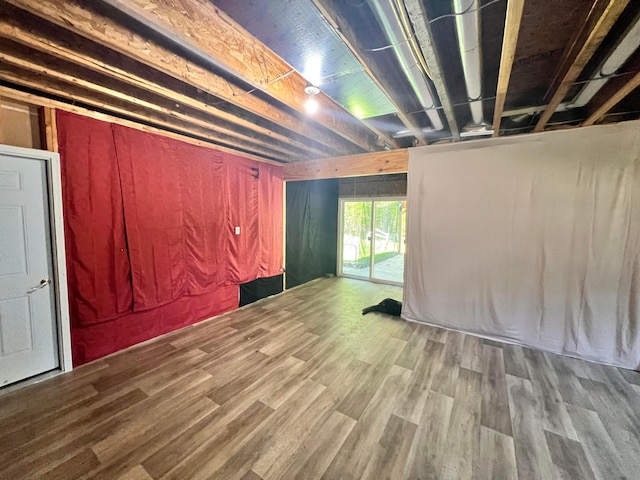 1396 Spring Village Dr, Mansfield, OH 44906 - below grade area with wood finished floors
