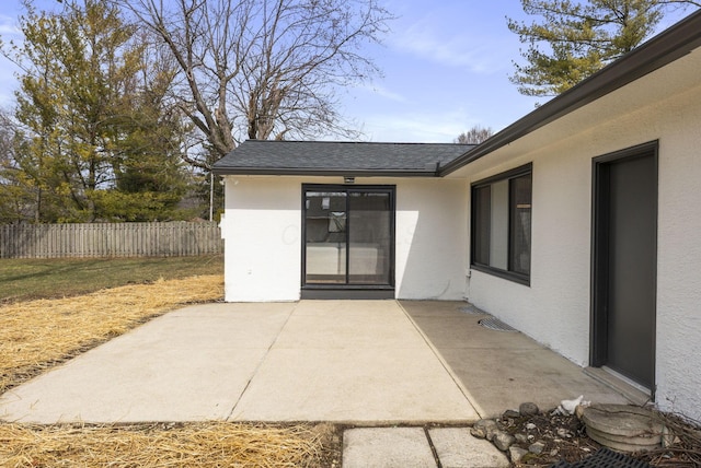 view of patio / terrace with fence