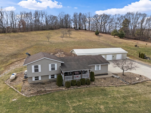 birds eye view of property