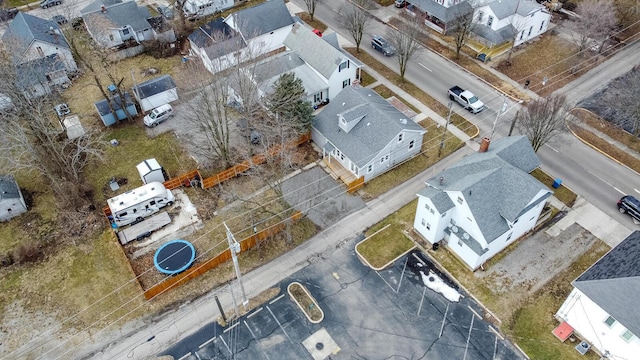 aerial view featuring a residential view