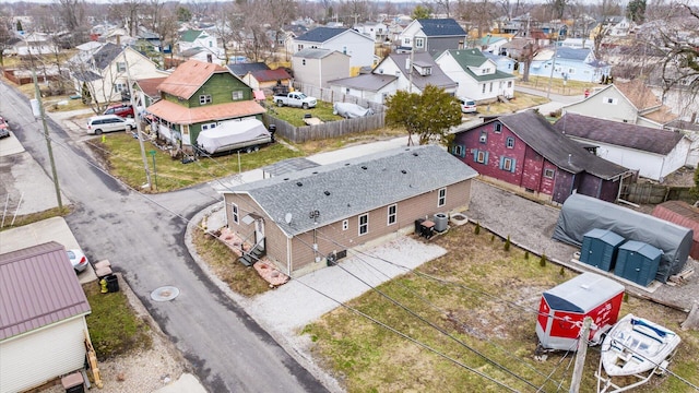 aerial view featuring a residential view