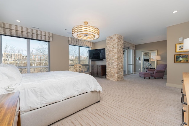 105 N Riverview St Unit 216, Dublin, OH 43017 - bedroom featuring carpet and recessed lighting