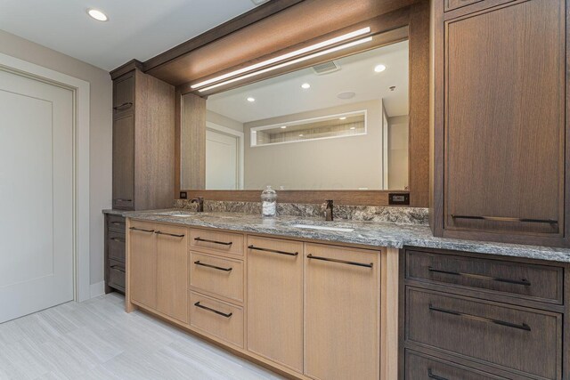105 N Riverview St Unit 216, Dublin, OH 43017 - bar with a sink and recessed lighting