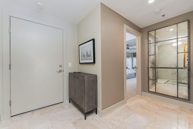 105 N Riverview St Unit 216, Dublin, OH 43017 - entryway with baseboards and recessed lighting