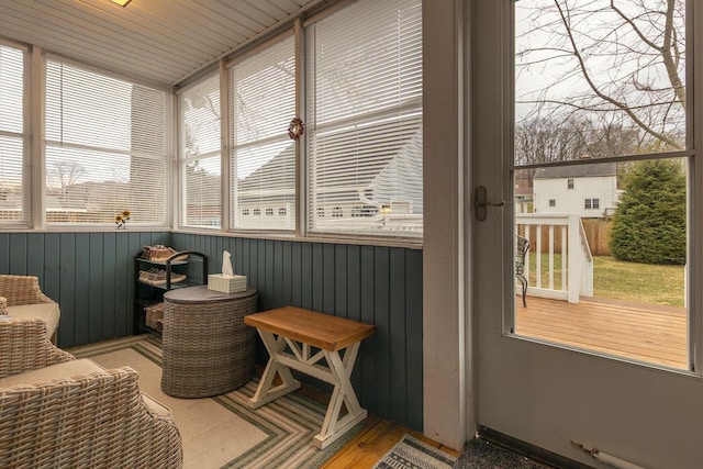 view of sunroom / solarium