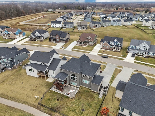 birds eye view of property featuring a residential view