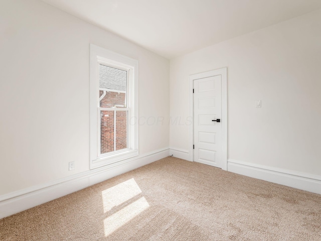 view of carpeted empty room