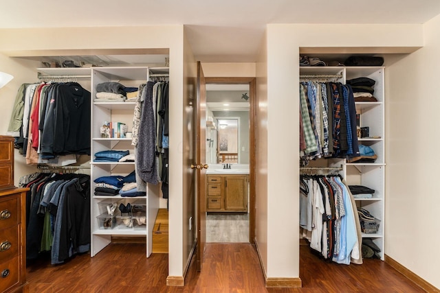 closet with a sink