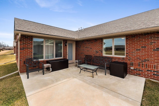 820 Timbers Edge, Marysville, OH 43040 - view of patio with an outdoor living space