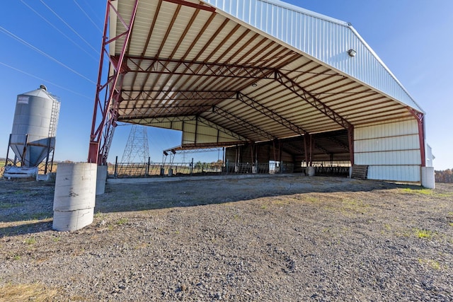 view of parking / parking lot