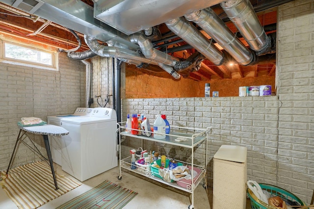 6922 Greensview Village Dr, Canal Winchester, OH 43110 - basement with washing machine and dryer
