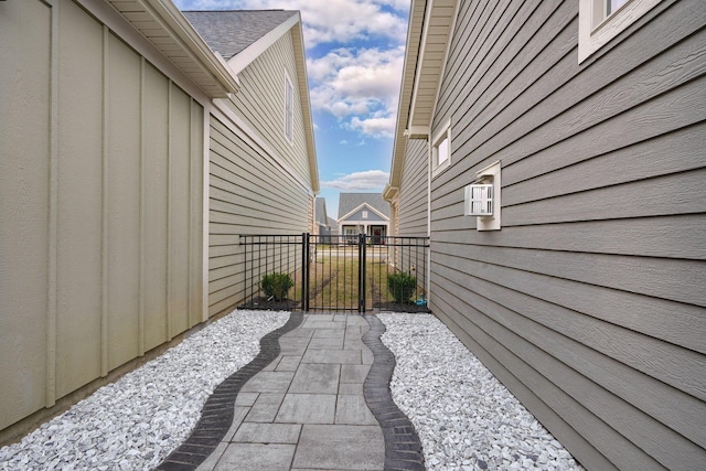 view of patio with fence