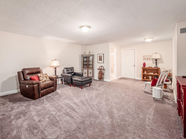 7969 Linksview Cir, Westerville, OH 43082 - sitting room with carpet flooring and a textured ceiling