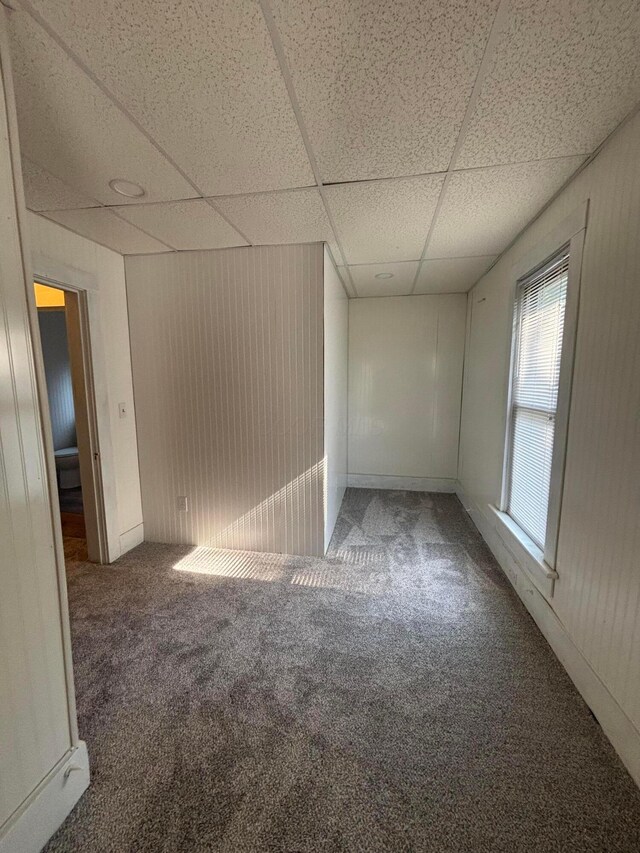 324 E Main St, Cardington, OH 43315 - carpeted spare room featuring a drop ceiling