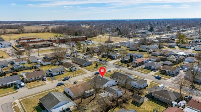 birds eye view of property featuring a residential view