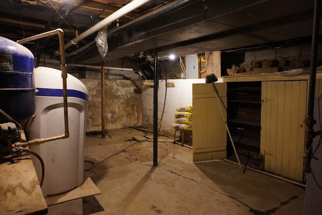2930 County Road 184, Cardington, OH 43315 - unfinished basement featuring water heater