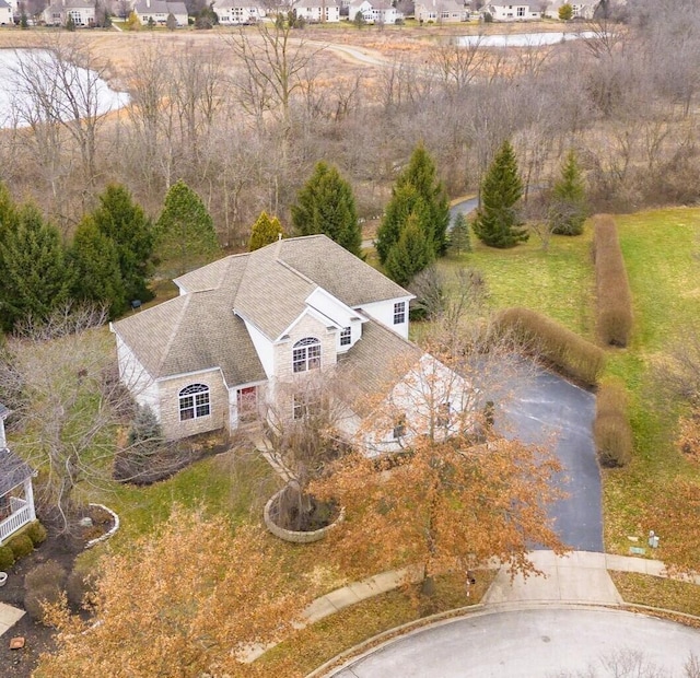 bird's eye view featuring a residential view