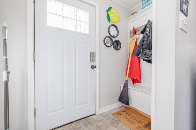 127 Brads Way, Russells Point, OH 43348 - entryway with baseboards and crown molding
