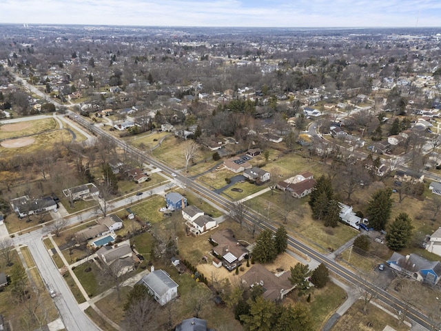 drone / aerial view featuring a residential view