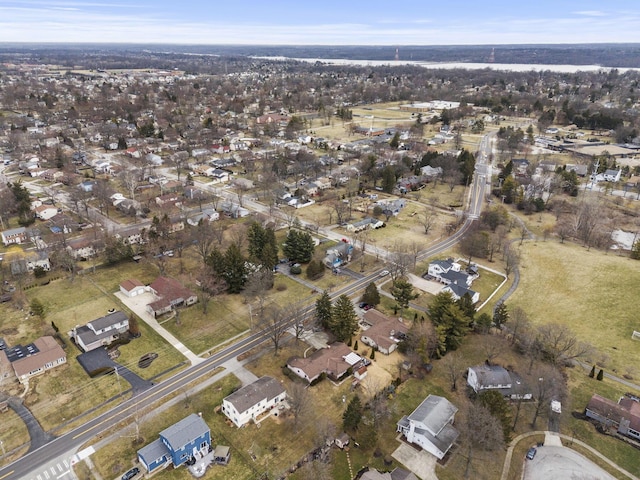 bird's eye view featuring a residential view