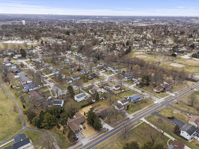 drone / aerial view featuring a residential view