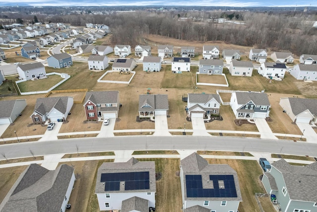 drone / aerial view featuring a residential view