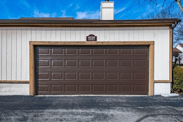 garage with driveway