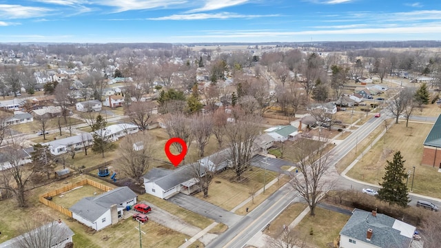 drone / aerial view featuring a residential view