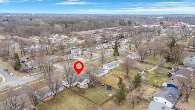 birds eye view of property featuring a residential view