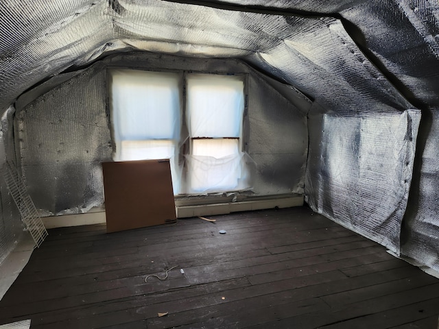 view of attic