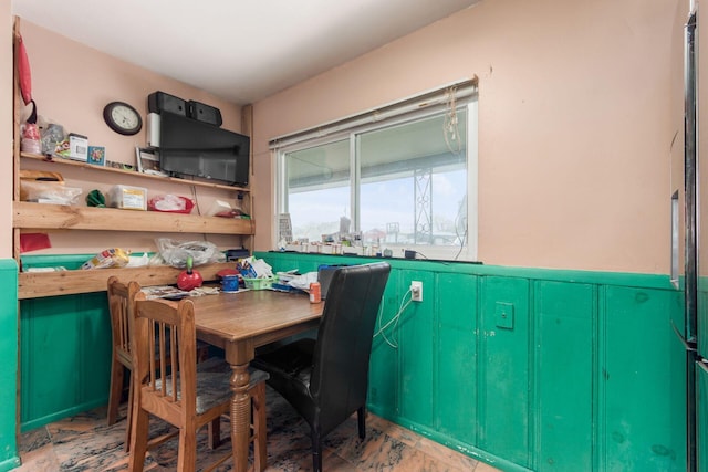 view of dining room